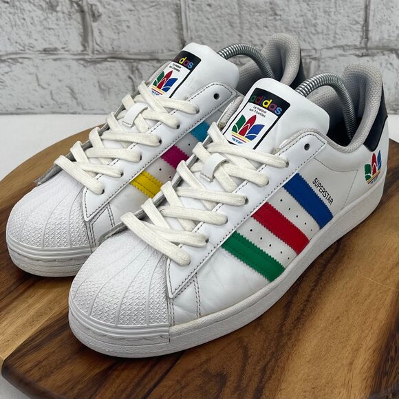 Adidas Superstar Trifoil FU9521 Mens 8.5 Cloud White Shell Toe Shoes - Picture 1 of 15